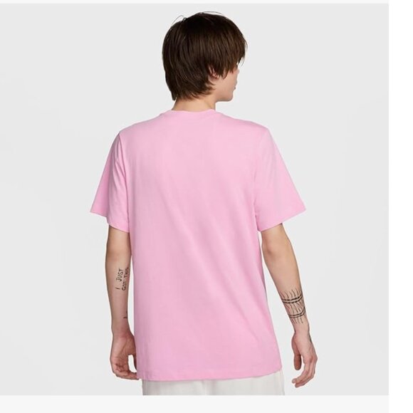Nike Sportswear Club Men's T-Shirt Pink Rise - Picture 2 of 4